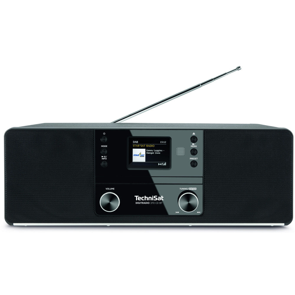 TechniSat DIGITRADIO 370 CD BT DAB+ Radio mit CD Player (CD-Player, Bluetooth-Audiostreaming, Wecker, Sleeptimer)