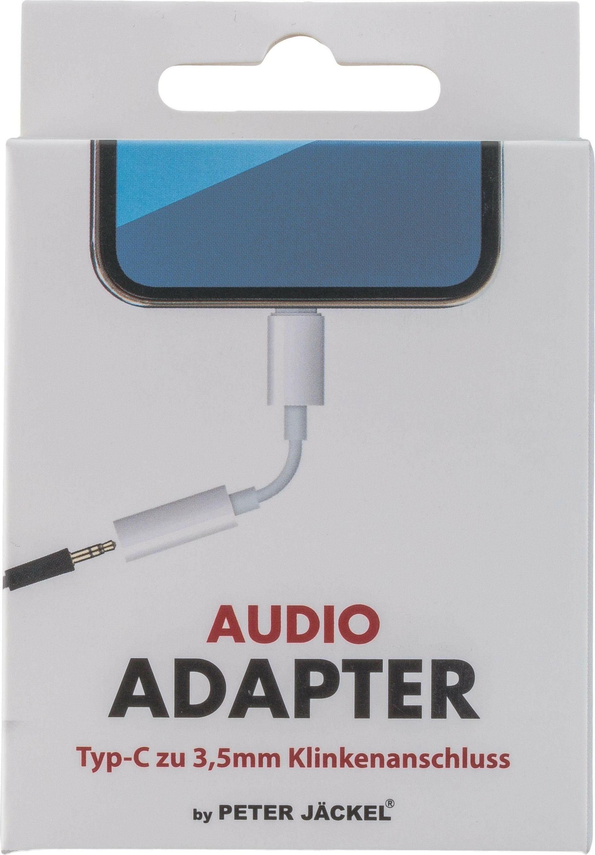 PETER JÄCKEL Typ-C Audio Adapter zu 3,5mm Klinkenanschluss.