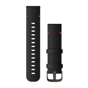 Garmin Schnellwechsel-Leder-Armband 22mm Schwarz, Grau