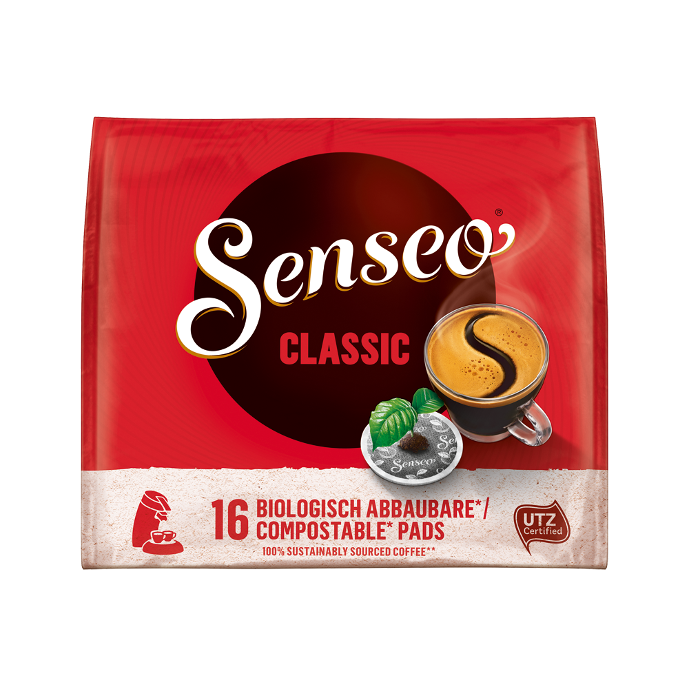 Senseo Classic Kaffeepads 16 Stück - Aromatisch und ausgewogen