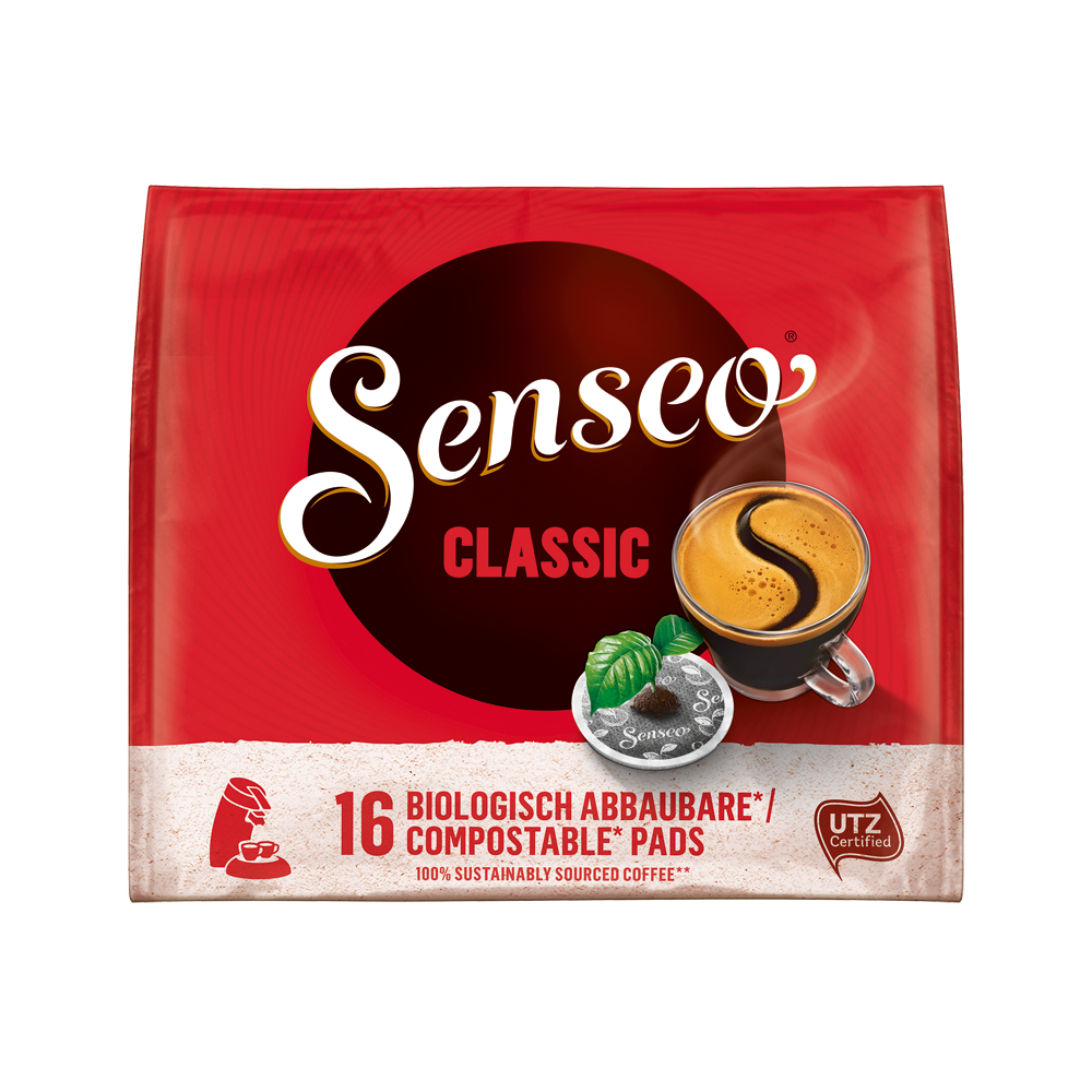Senseo Classic Kaffeepads 16er – Aromatisch & ausgewogen.