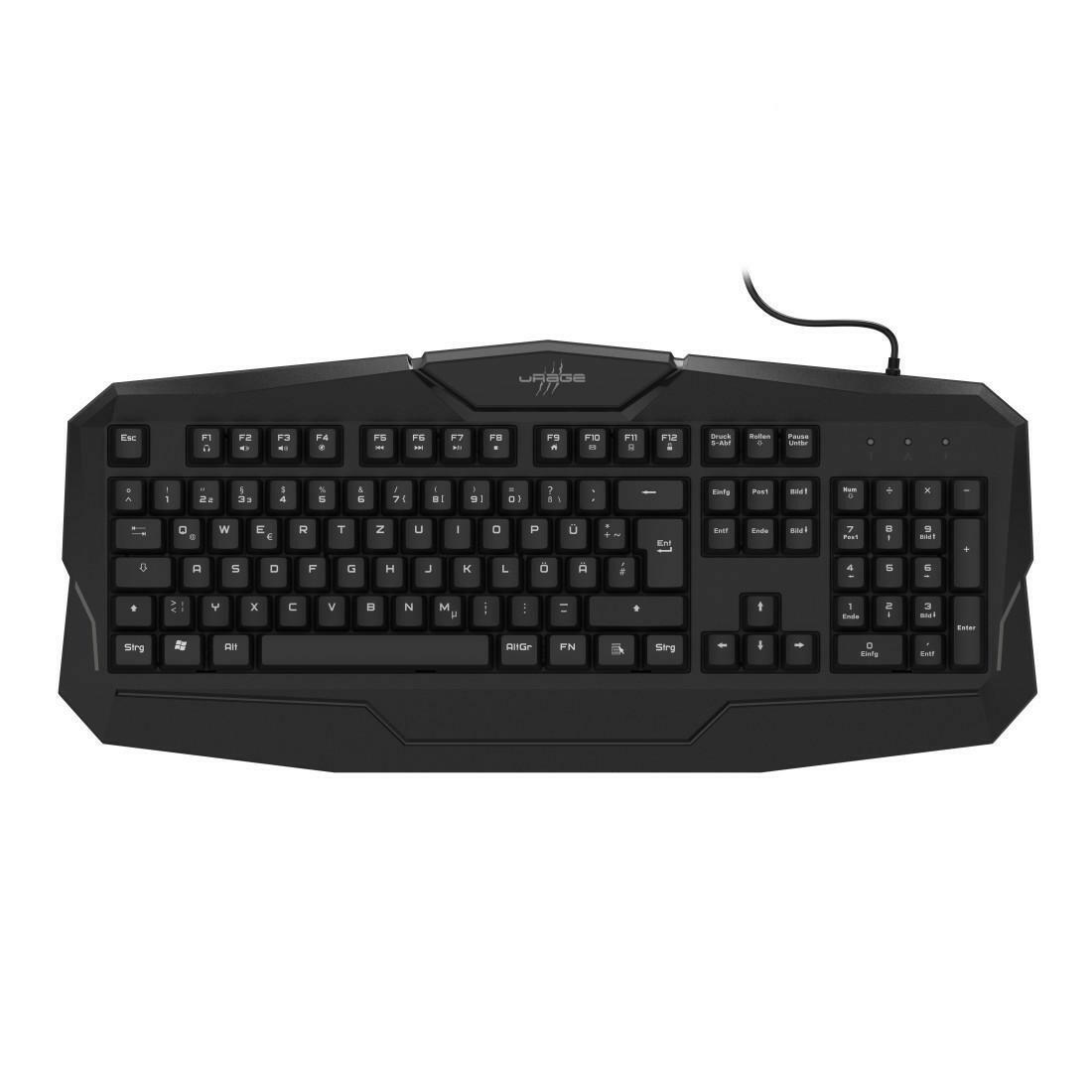 uRage Gaming-Tastatur Exodus 100, schwarz, Anti-Ghosting.