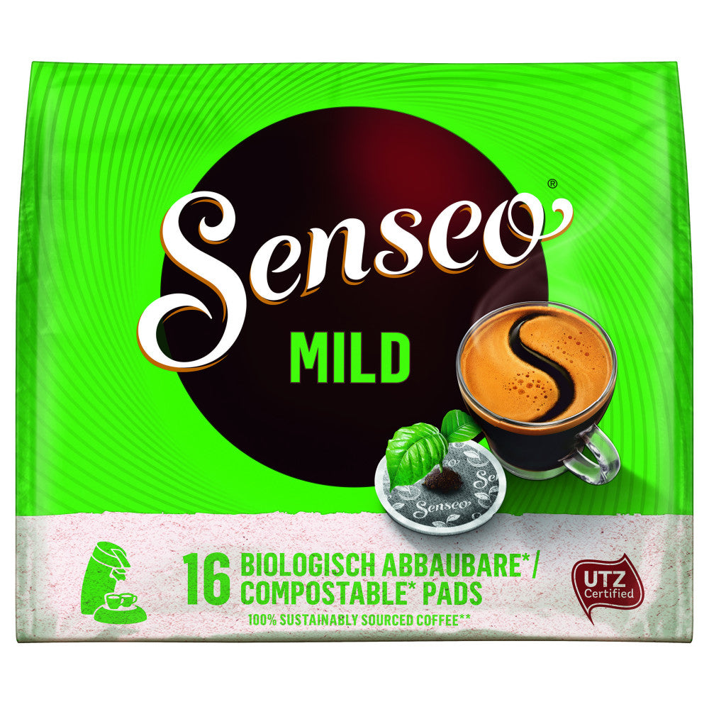 SENSEO® MILD Kaffeepads 16 Stück – UTZ-zertifiziert, Arabica