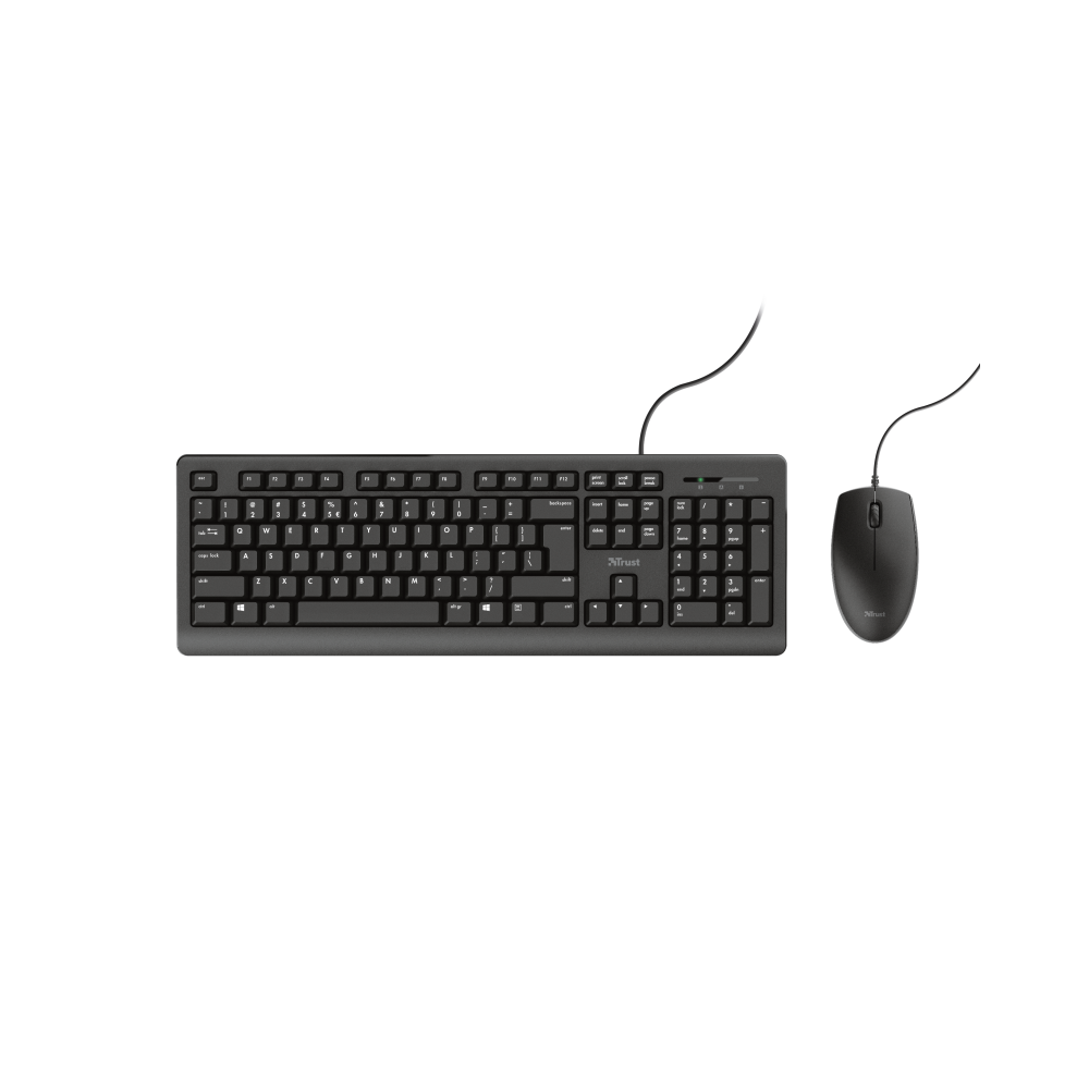 Trust PRIMO Kabelgebundenes Tastatur & Maus Set QWERTZ