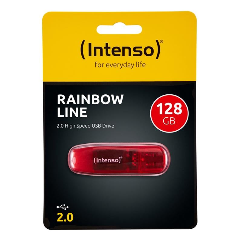 Intenso Rainbow Line 128 GB USB-Stick USB 2.0 Rot