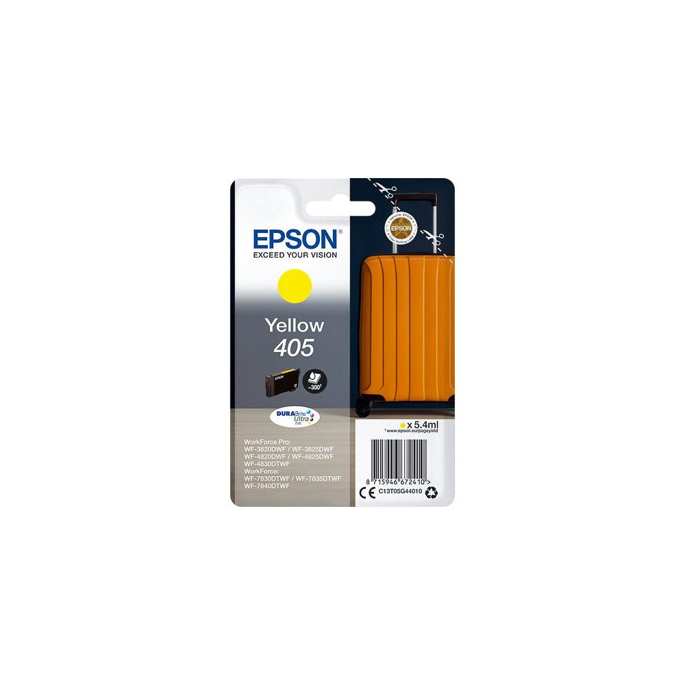 Epson Druckerpatrone 405 Koffer gelb für WF-3820DWF WF-3825DWF WF-4820DWF WF-4825DWF WF-4830DTWF WF-7830DTWF WF-7835DTWF WF-7840DTWF