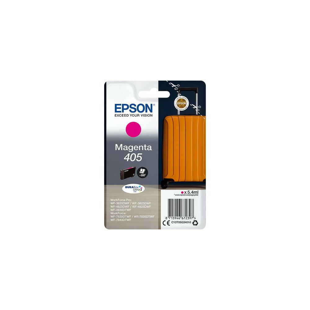 Epson 405 Original Tintenpatrone Magenta 5,4 ml für.