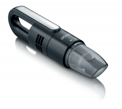 Graef KC502EU Akku-Krümelsauger, 7.4V, HEPA-Filter, Schwarz.