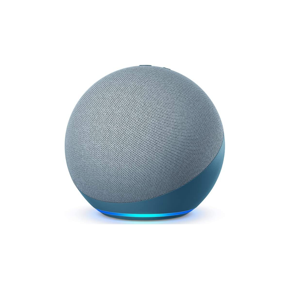 Echo (4. Gen.) Blaugrau + Philips Hue White Smart Bulb E27.