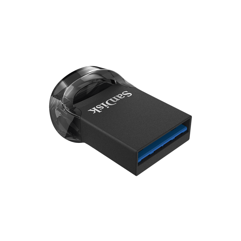 SanDisk Ultra Fit USB 3.2 Flash-Laufwerk 64 GB Schwarz USB 3.1 Stick 130MB/s Lesen RescuePRO Software