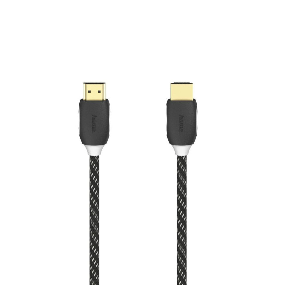 HAMA High-Speed HDMI Kabel St.-St. Ethernet Gewebe vergoldet 1,5 m - Ultra-HD-Kino-Qualität, 3D, 100 Mbit/s