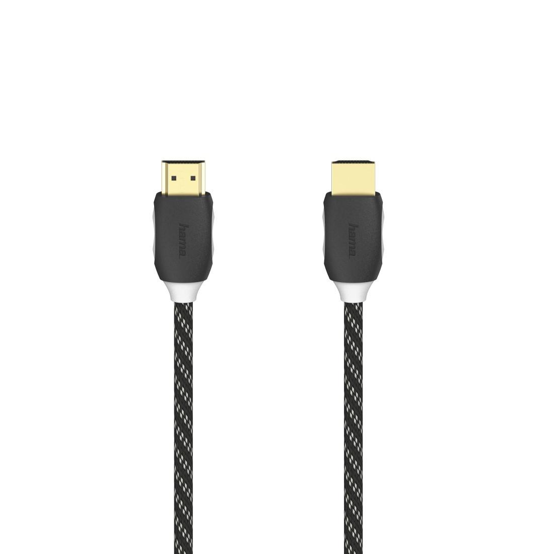 Hama 00205447 HDMI-Kabel 3m Ethernet 4K, vergoldet