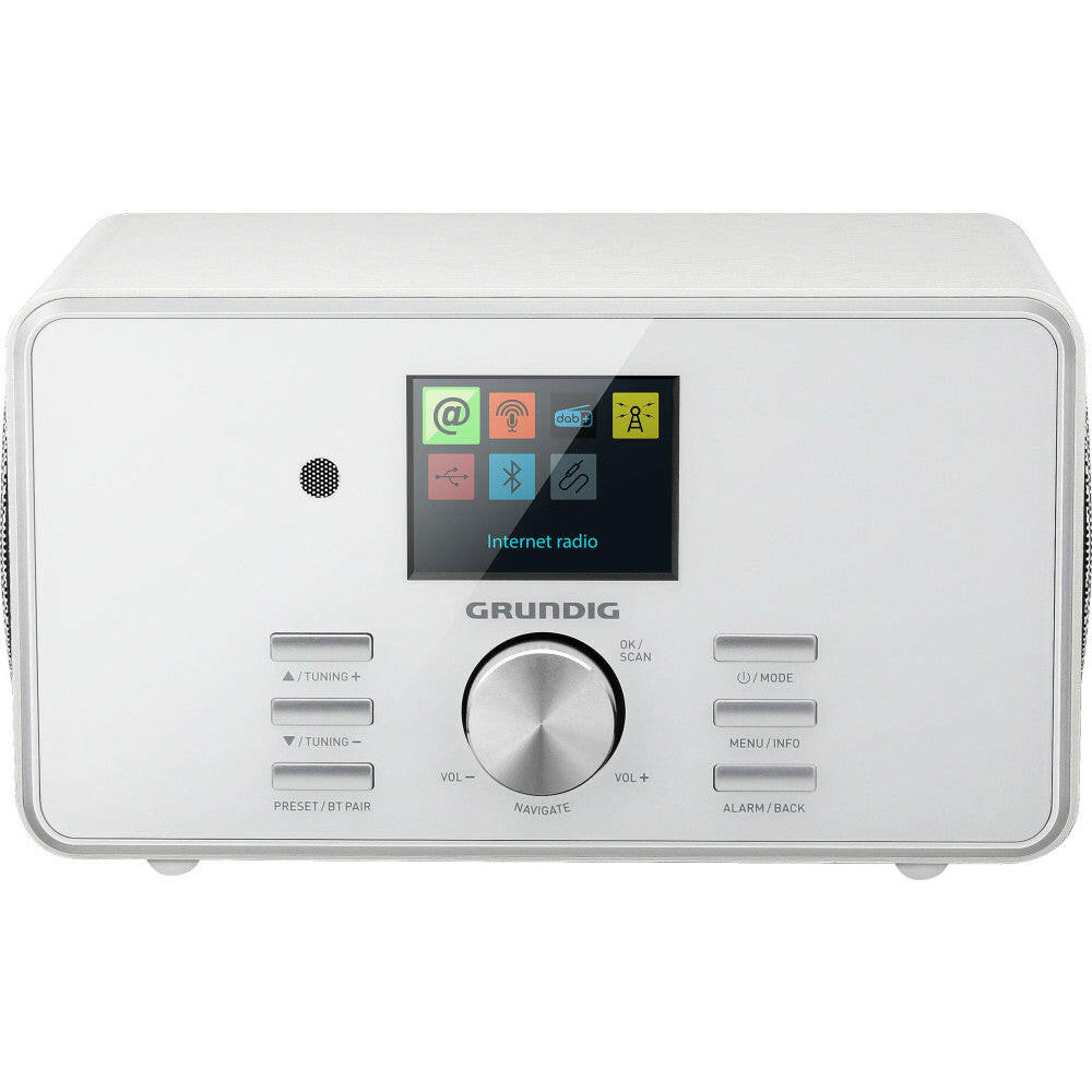 GRUNDIG DTR 5000 X Internetradio Weiß 2.0 Stereo Bluetooth.