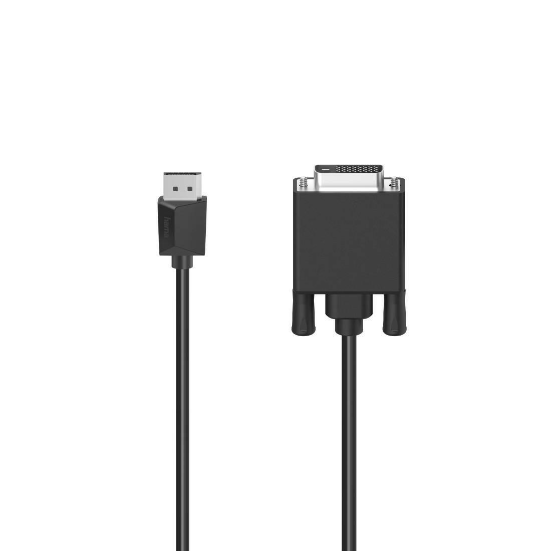 Hama DisplayPort-DVI Adapterkabel 1,50m 4K Ultra-HD.