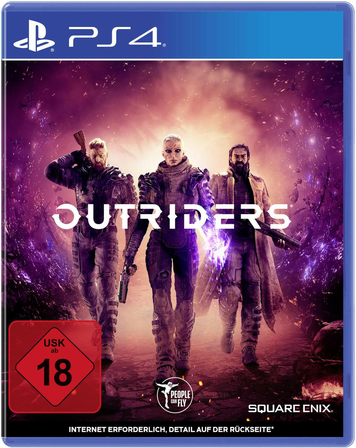 Outriders PS4-Game – Action-RPG, 4 Klassen, Koop-Modus.