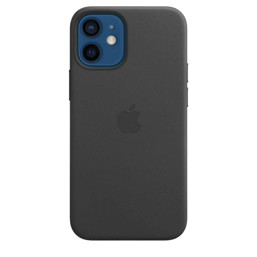 Apple iPhone 12 mini Leder Case mit MagSafe – Schwarz.
