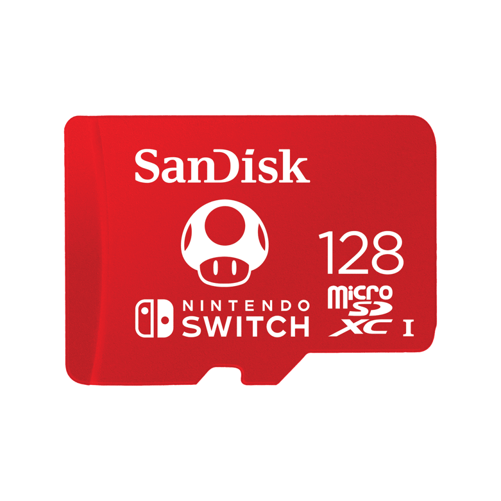 SanDisk microSDXC 128 GB für Nintendo Switch, 100 MB/s.