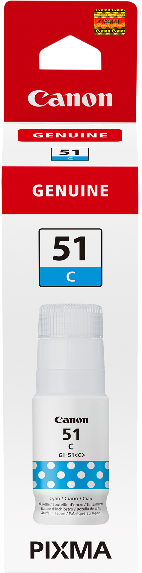Canon GI-51 C Cyan Tintenbehälter 70 ml - Original.