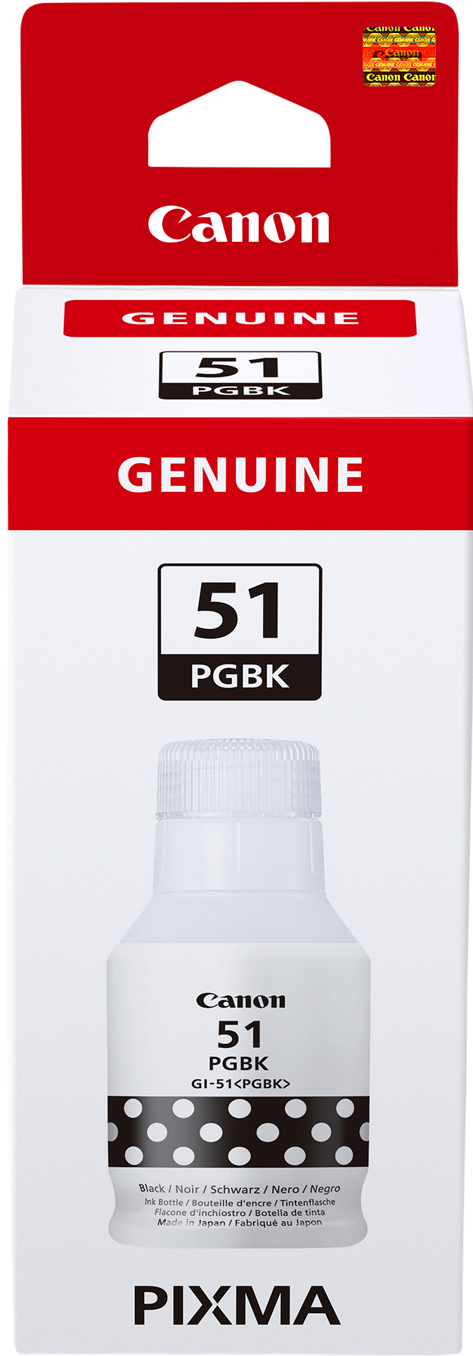 Canon GI-51 PGBK Schwarz Tintenpatrone 170 ml - Original Ink.