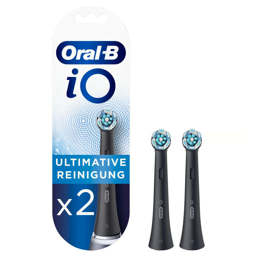 Oral-B iO Aufsteckbürsten schwarz, 2 Stück, Ultimative.