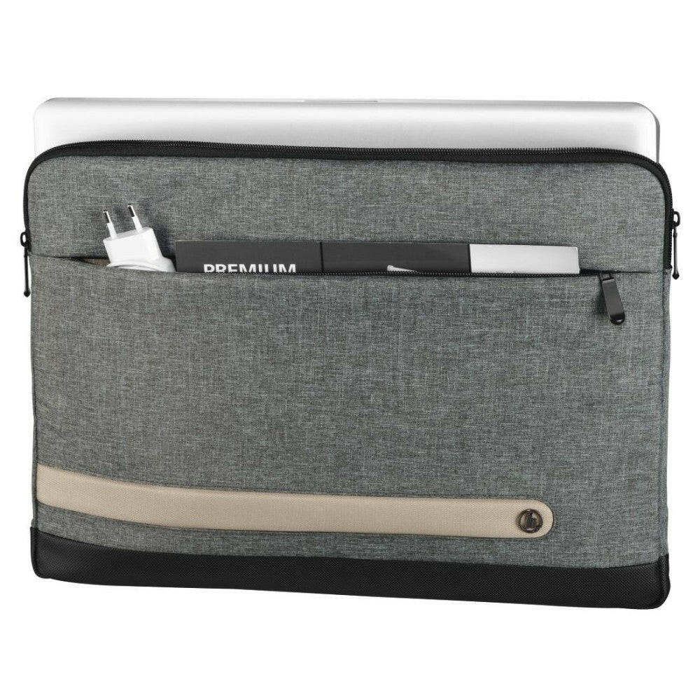 Hama Terra Notebooktasche Grau 15,6" Recyceltes Polyester.