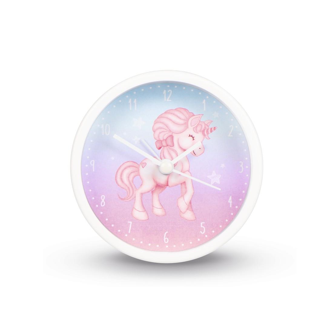Hama Kinderwecker "Magical Unicorn", geräuscharm, rosa/blau