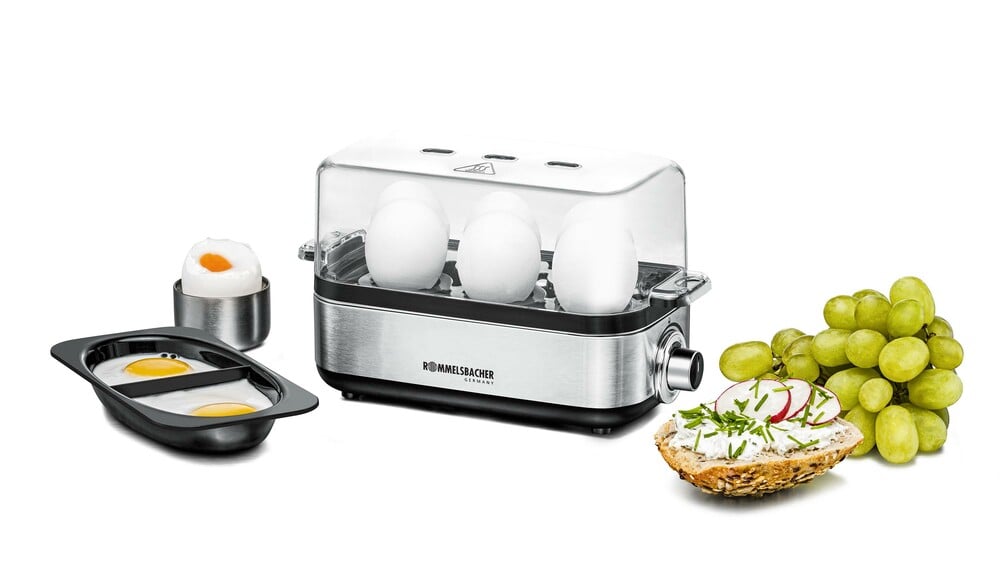 ROMMELSBACHER ER 600 Eierkocher 1-6 Eier, Edelstahl, 400 W