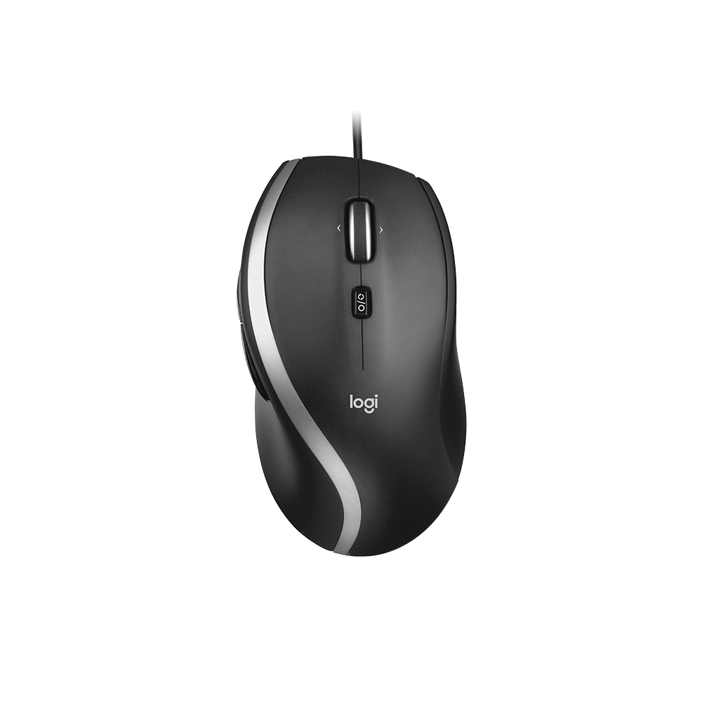 Logitech M500s Kabelgebundene Maus mit hyperschneller Scrollfunktion und DPI-Schalter, Schwarz