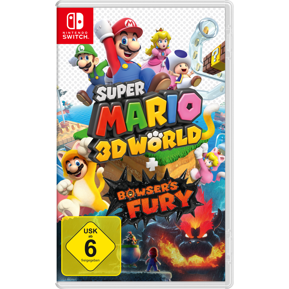 Nintendo Switch Super Mario 3D World + Bowser's Fury Adventure Jump Run Game - 2 Adventures in 1, Colorful Worlds, Exciting Boss Fights, Co-op Mode