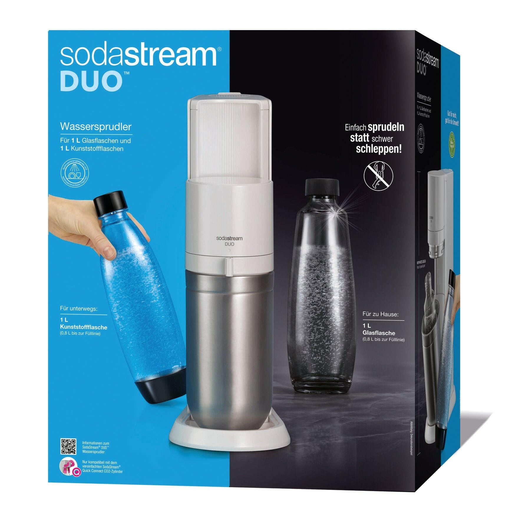 SodaStream DUO Wassersprudler mit 1L.