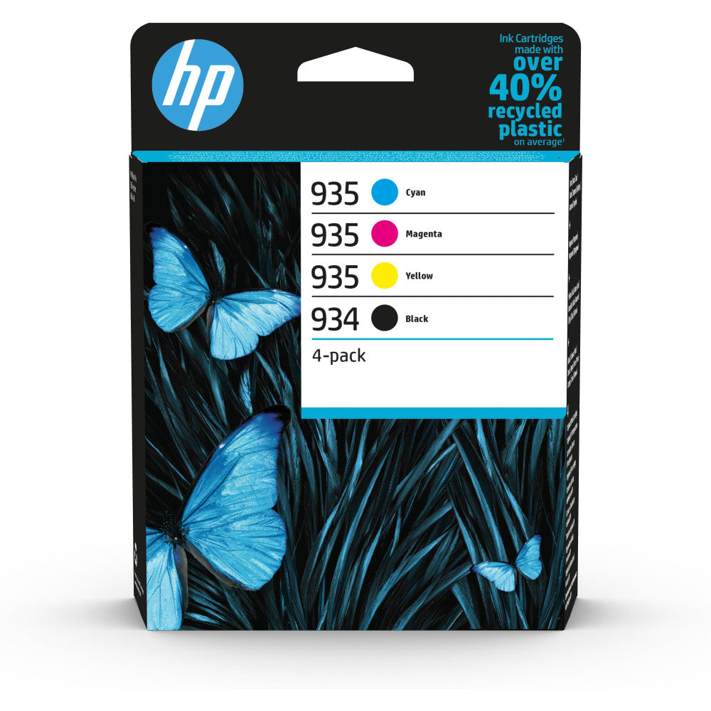 HP 934+935 Multipack Original Druckerpatronen für HP Officejet Pro 6830/6230 - Schwarz Cyan Magenta Gelb 400 Seiten