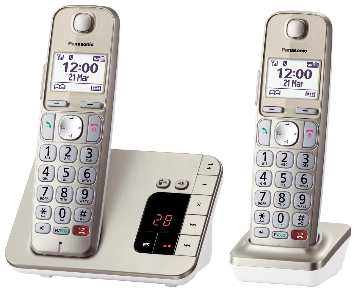 Panasonic KX-TGE262GN Schnurlostelefon mit AB - Gebraucht, leichte Spuren