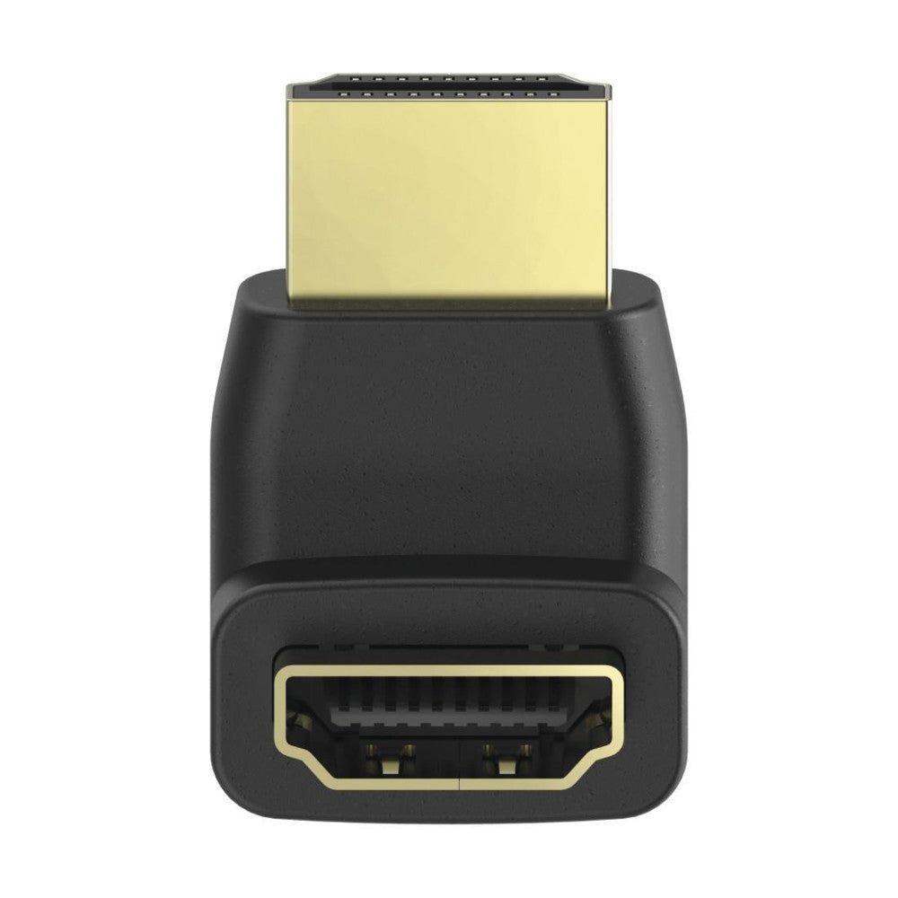 Hama HDMI Adapter 90° Winkel Stecker-Kupplung Schwarz 00205164 - High Speed Signalübertragung