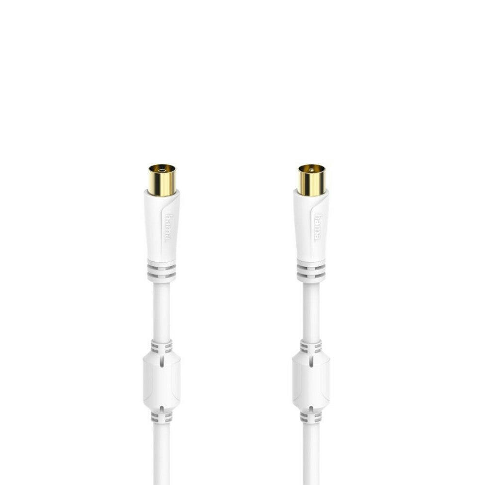 Hama Antennen-Kabel 1,5m vergoldet Koax-Stecker 100dB.