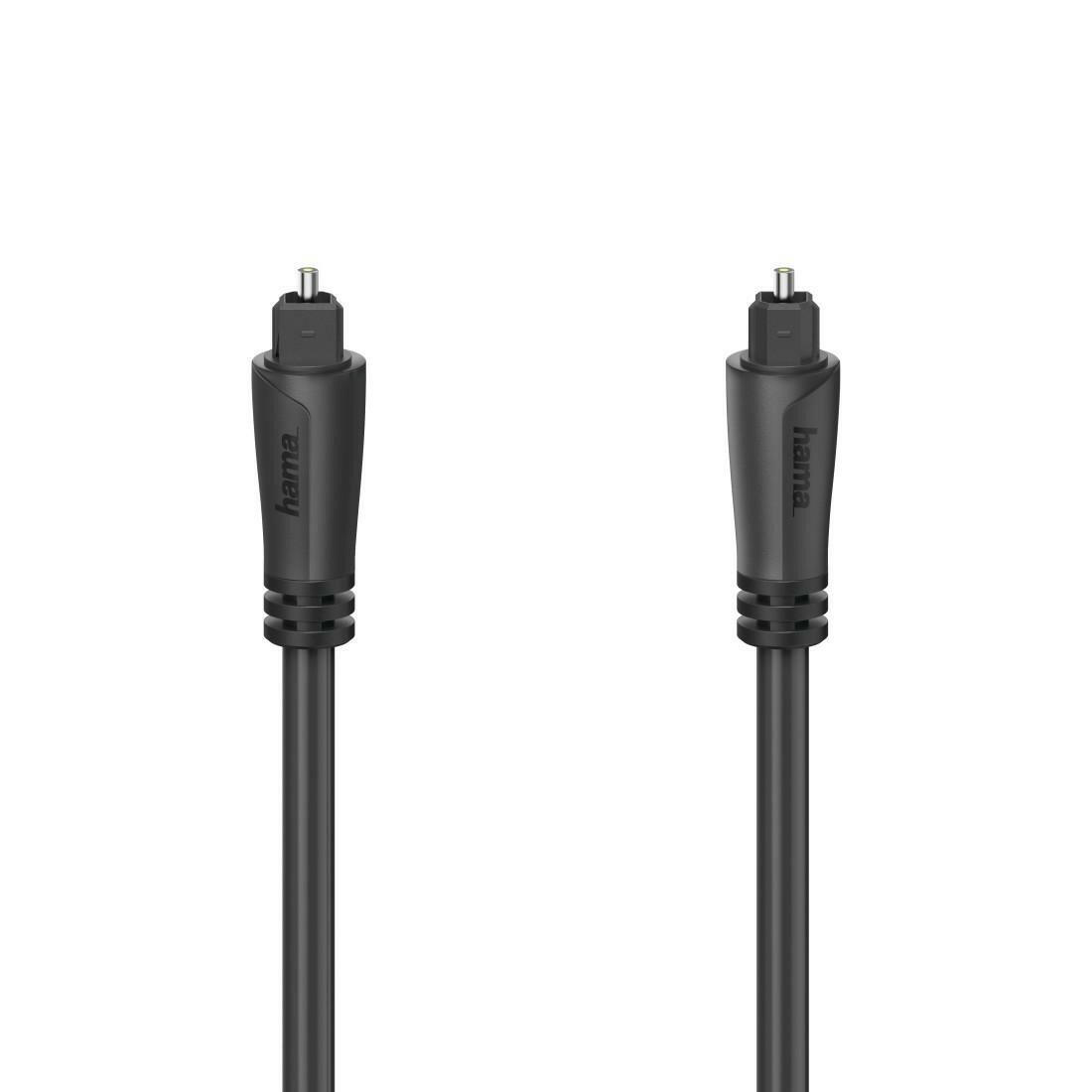 Hama Audiokabel 5m ODT Stecker Toslink für Stereoverbindung.