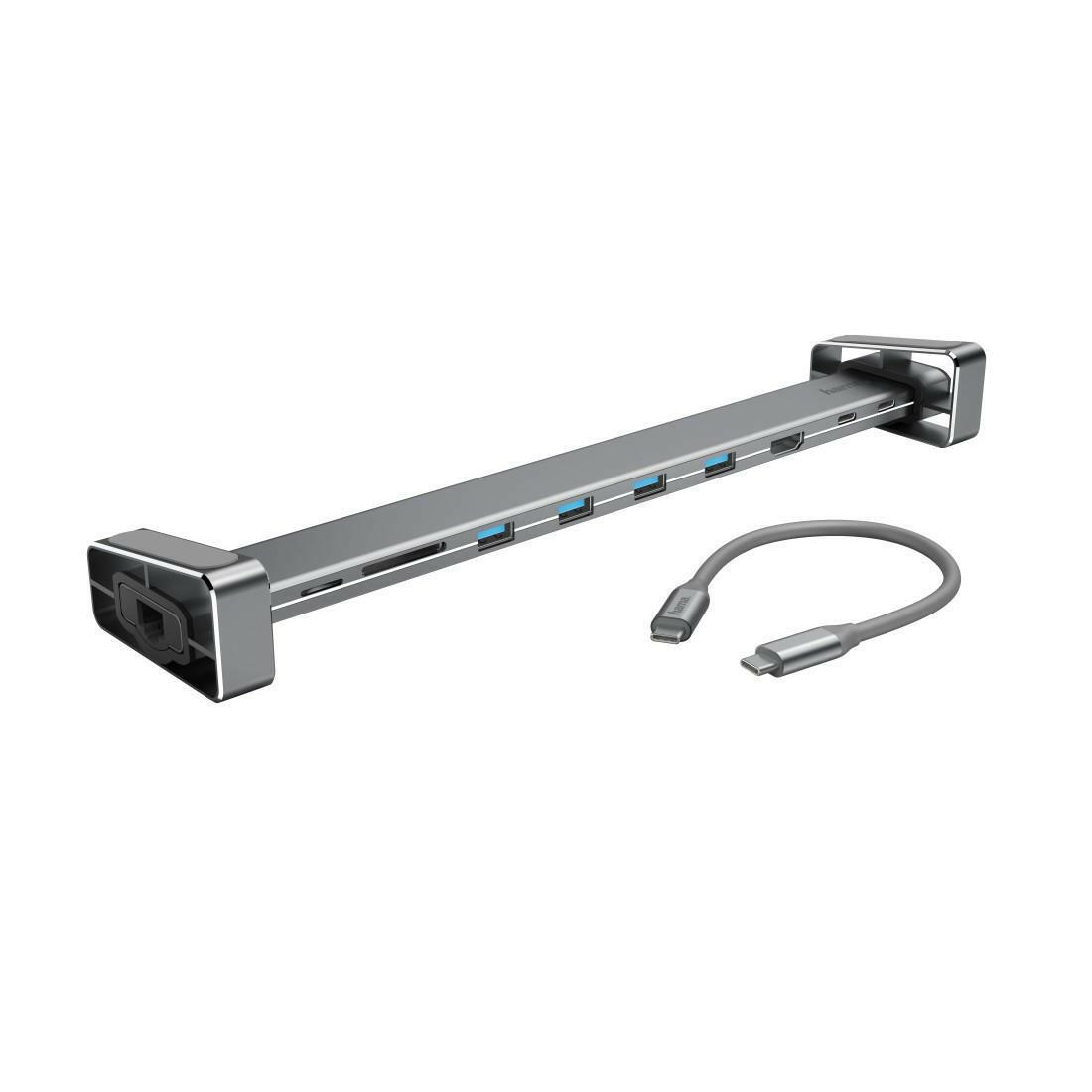 Hama USB-C Dockingstation 9 Ports 4K Hub für Büro/Homeoffice.
