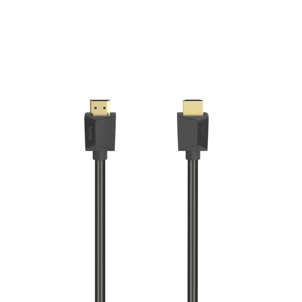 Hama High Speed HDMI Kabel 4K 5,0m Schwarz 00205007 - HDMI Anschlusskabel Ultra-HD ARC HEC Stecker - Stecker Ethernet