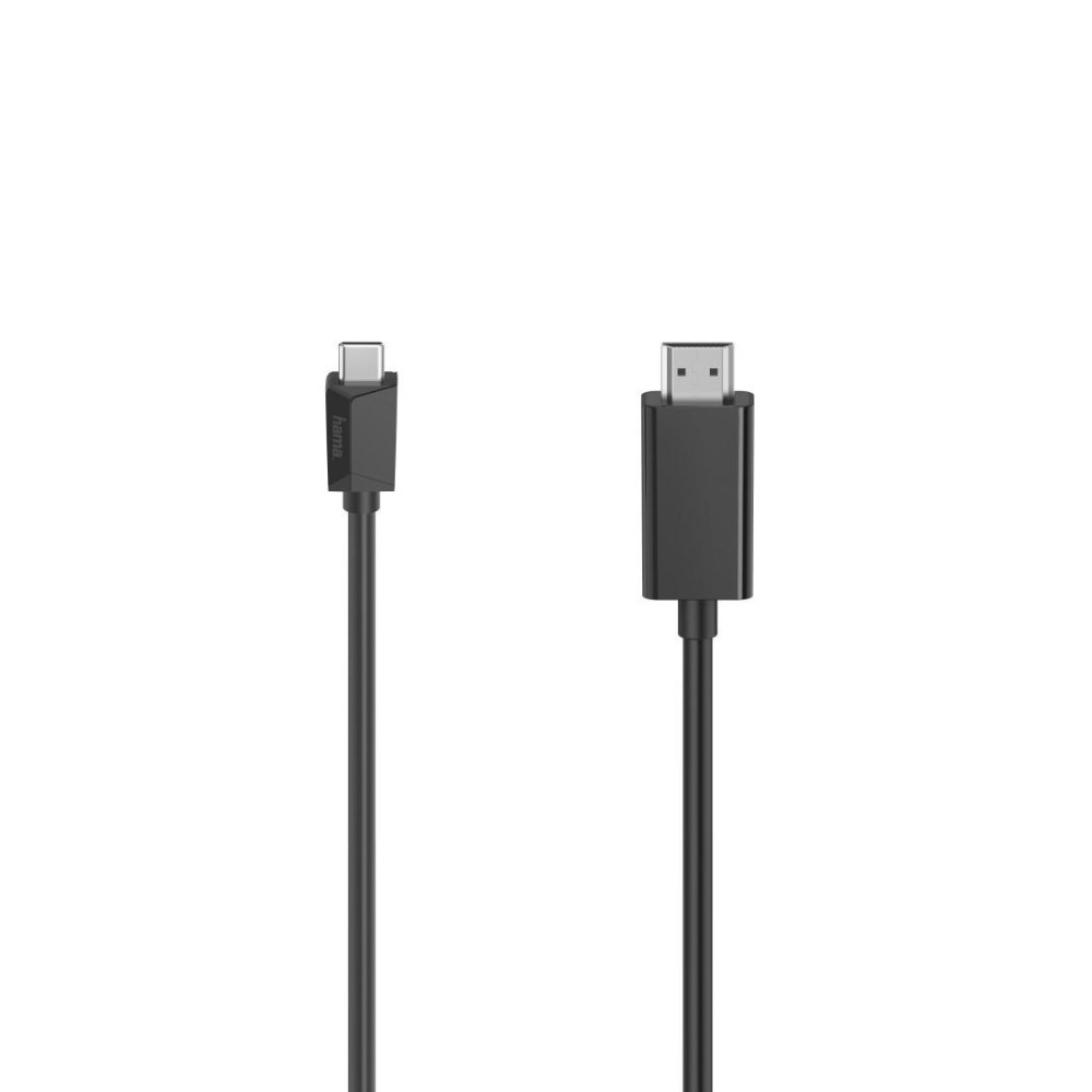 Hama USB-C auf HDMI Kabel 1,5m Schwarz Ultra-HD 4K 4096x2160 Thunderbolt-3/4 00200718