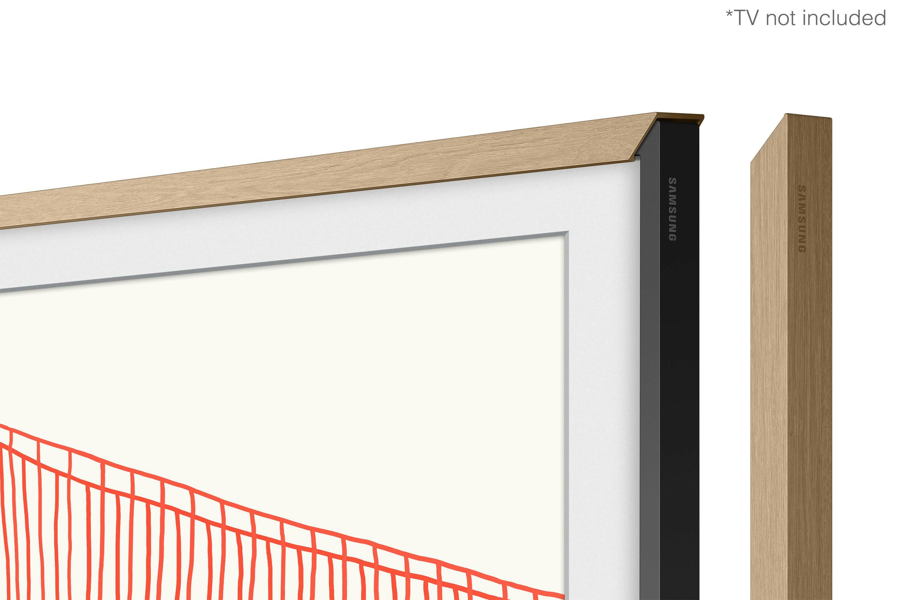 Samsung The Frame 50 Zoll Teak Rahmen, Magnetwechsel.