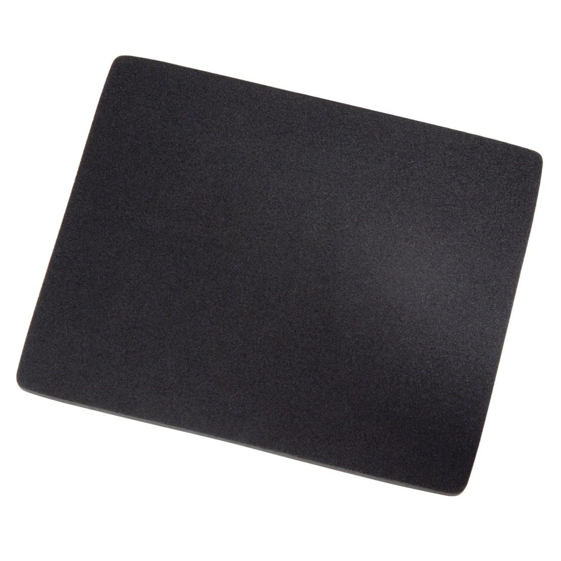 Hama Mauspad Schwarz, 22,3x18,3 cm, rutschfest, für Büro