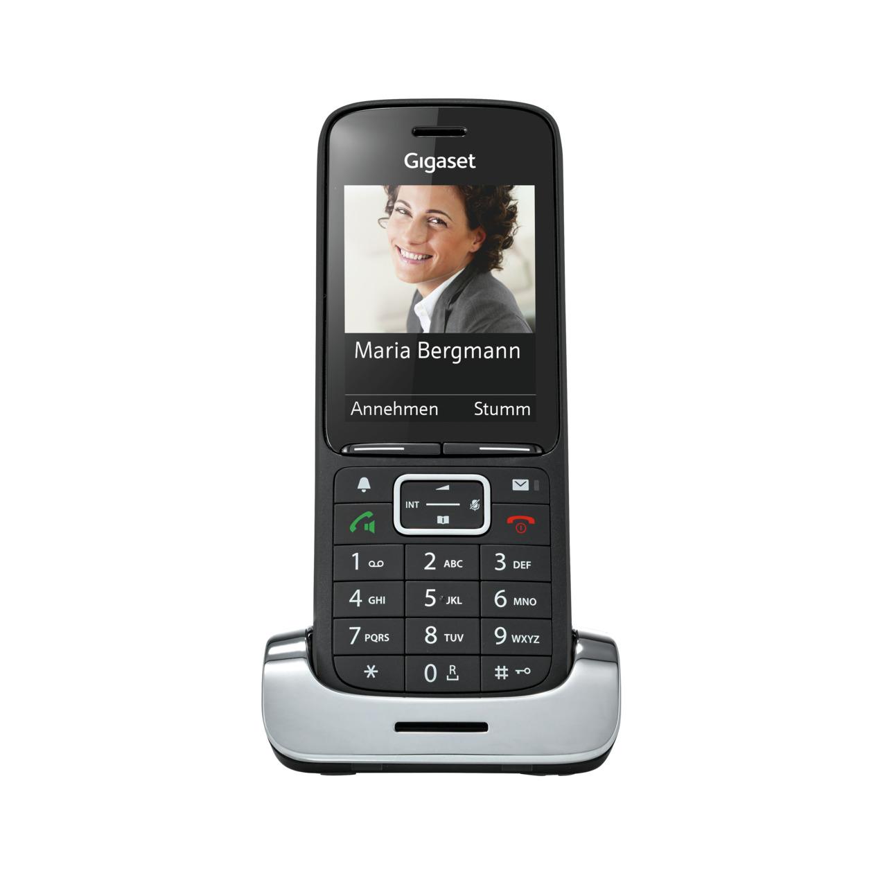 Gigaset PREMIUM 300HX DECT Telefon mit Ladeschale, schwarz