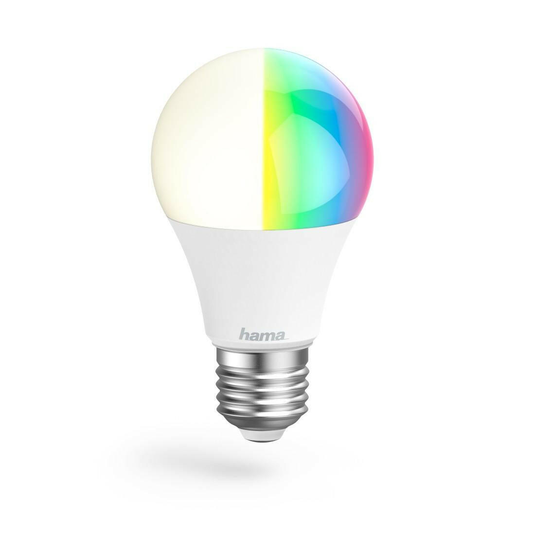 Hama LED Lampe E27 10W RGBW dimmbar für