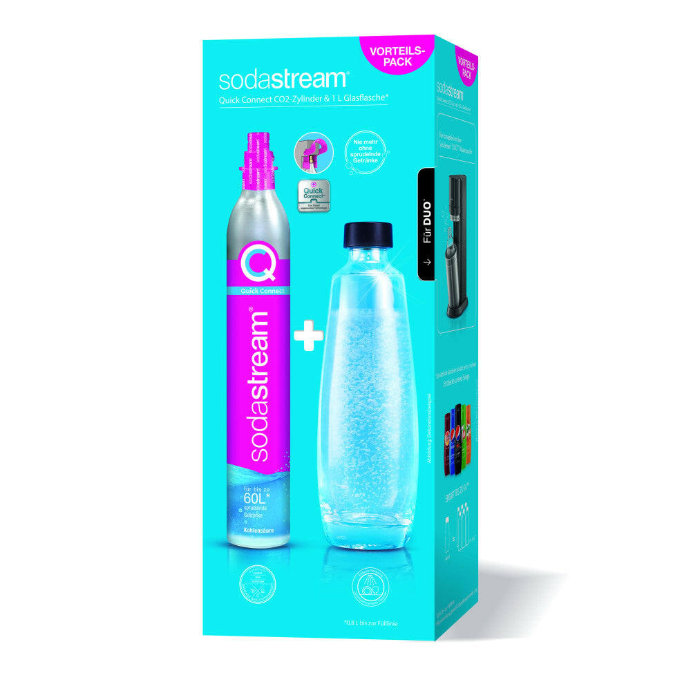 SodaStream QC-Reservepack mit Quick Connect CO2-Zylinder.