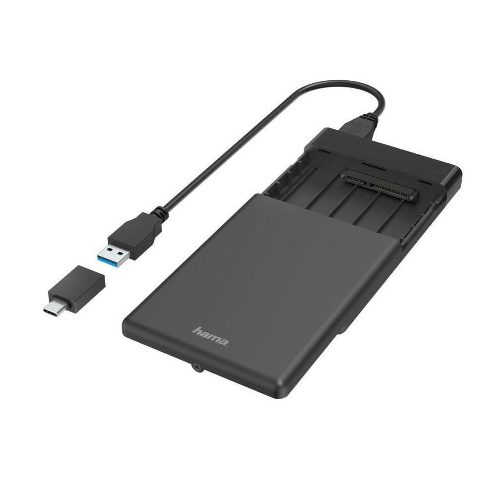 Hama USB Festplattengehäuse 2,5" SATA III 5 Gbit/s mit LED.