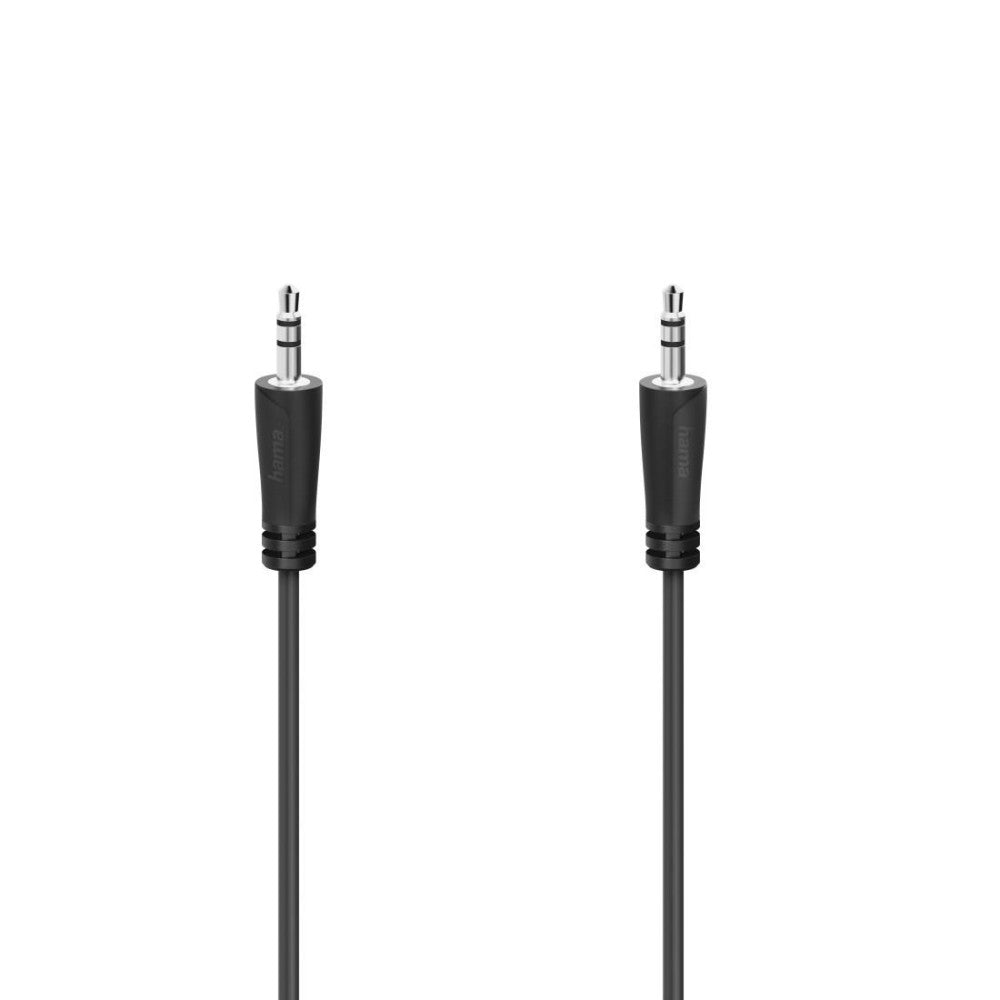 Hama Audio-Kabel 3,5 mm Klinkenstecker auf Klinkenstecker Stereo 1,5 m Schwarz