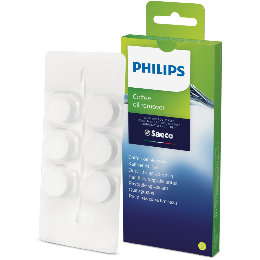 Philips Reinigungstabletten CA6704/10 Kaffeefettlöser für Kaffeevollautomaten - 6er Pack