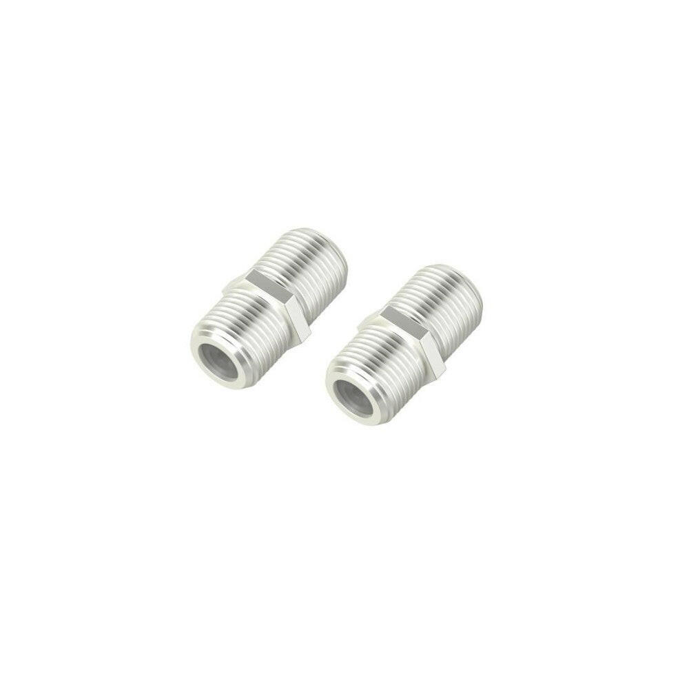Hama SAT-Adapter F-Kupplung, voll geschirmt, 2 Stück.
