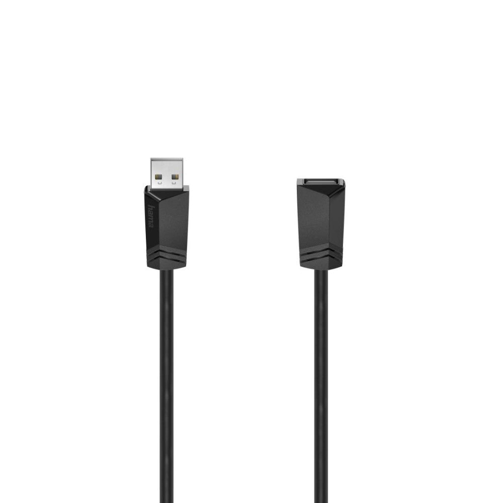 Hama USB Verlängerungskabel USB 2.0 Schwarz 3,00m für High-Speed-Datenübertragung