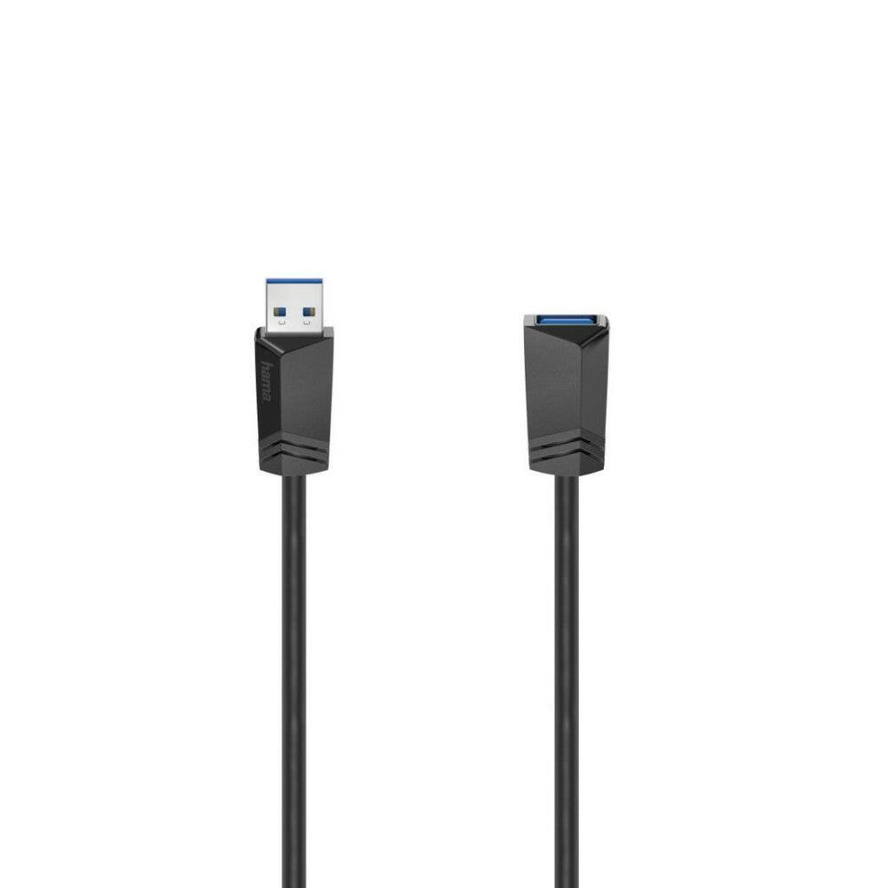 Hama USB 3.0 Verlängerungskabel 1,5m 5 Gbit/s schwarz.