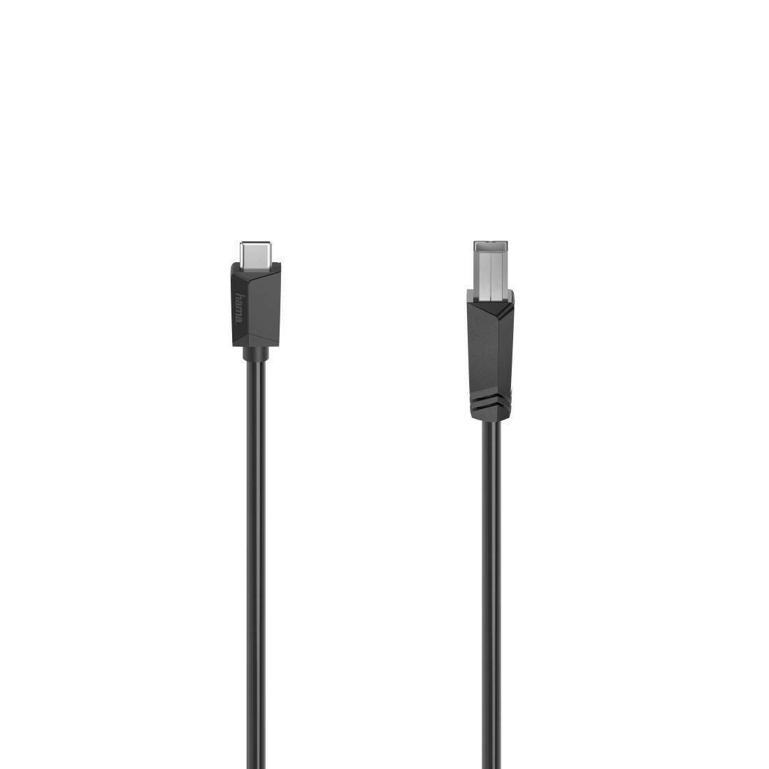 Hama USB-C auf USB-B Kabel 1,50m 480 Mbps.